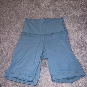 Women's blue biker shorts